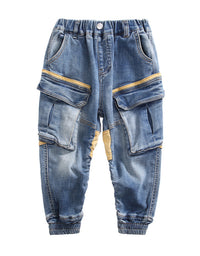 Boys Spring And Autumn Jeans - TryKid
