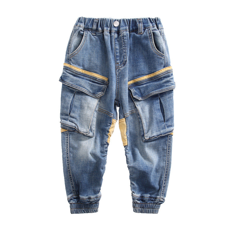 Boys Spring And Autumn Jeans - TryKid