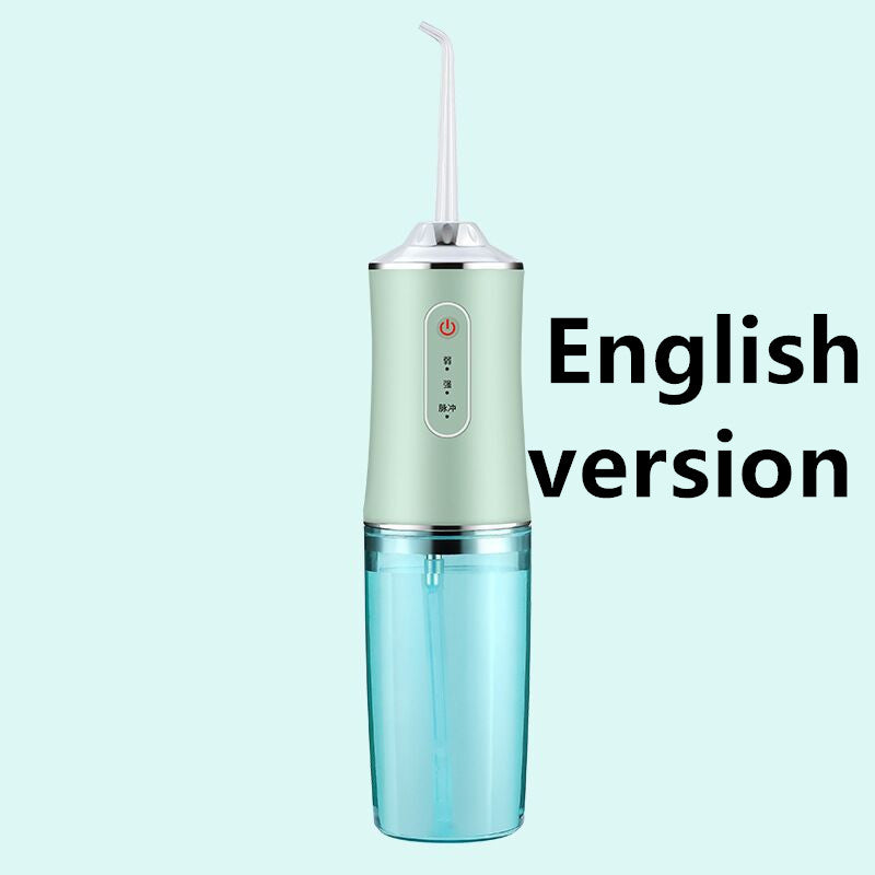 3 Modes Oral Irrigator USB Rechargeable Water Floss Portable Dental Water Flosser Jet 240ml Irrigator Dental Teeth Cleaner - TryKid