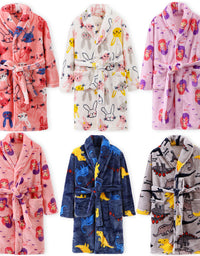 Children's Autumn And Winter Flannel Pajamas Home Clothes Boys And Girls - TryKid
