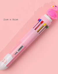 Girly Heart Cartoon Multicolor Press Ballpoint Pen - TryKid
