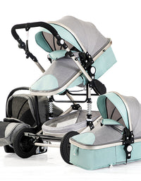 Good Quality Travel Baby Stroller Luxury 3 In One - TryKid
