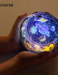 Starry Sky Night Light Planet Magic Projector Earth Universe LED Lamp Colorful Rotate Flashing Star Kids Baby Christmas Gift - TryKid
