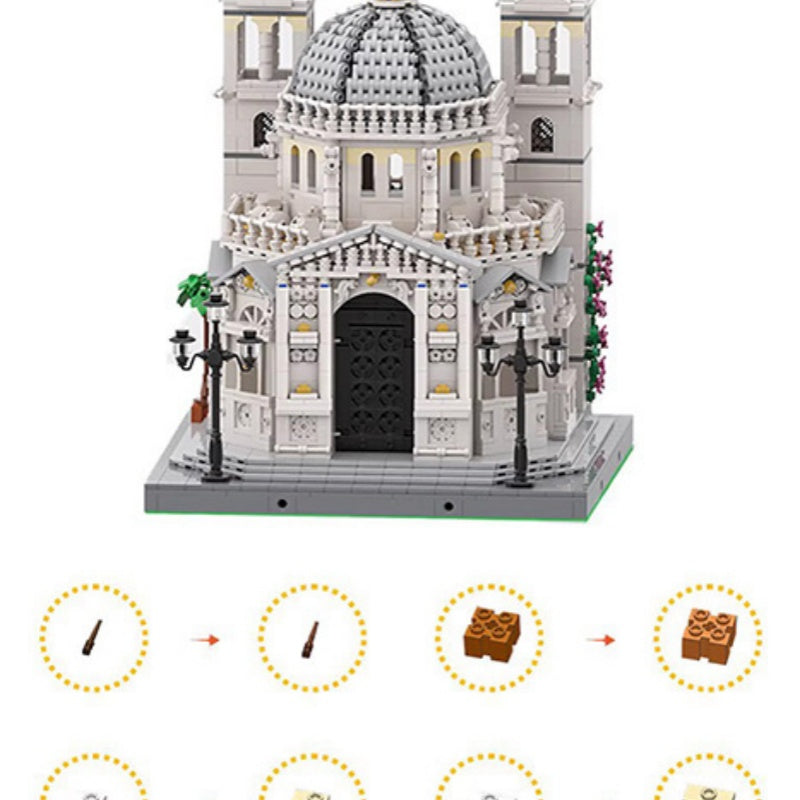 Salute Ankang Notre Dame Church Large Landmark Plastic Toys - TryKid