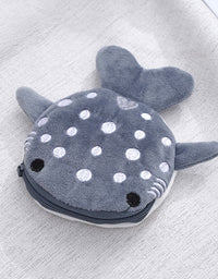 Plush Children's Shark Coin Purse Cute Cartoon Pendant - TryKid
