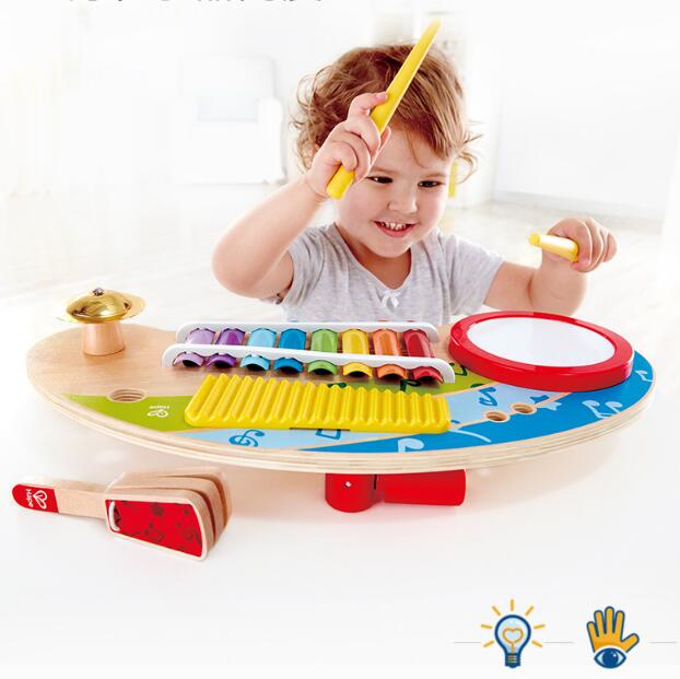 Five-in-one Dynamic Band Knocking On The Piano Table Children's Educational Music Toys - TryKid