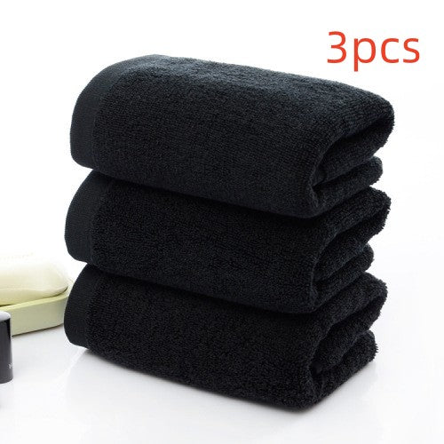 21 strands of black cotton towels - TryKid