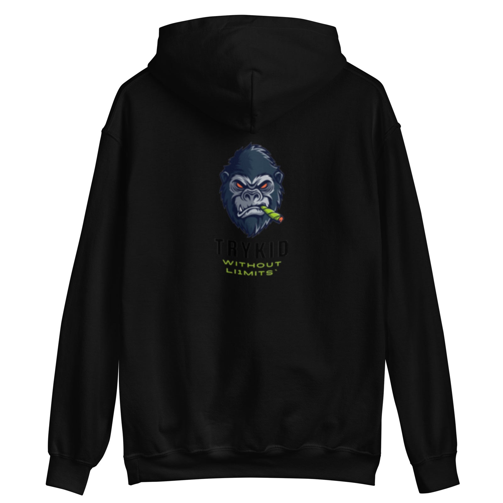 Unisex Hoodie with trykid gorilla logo unique stylish and trending