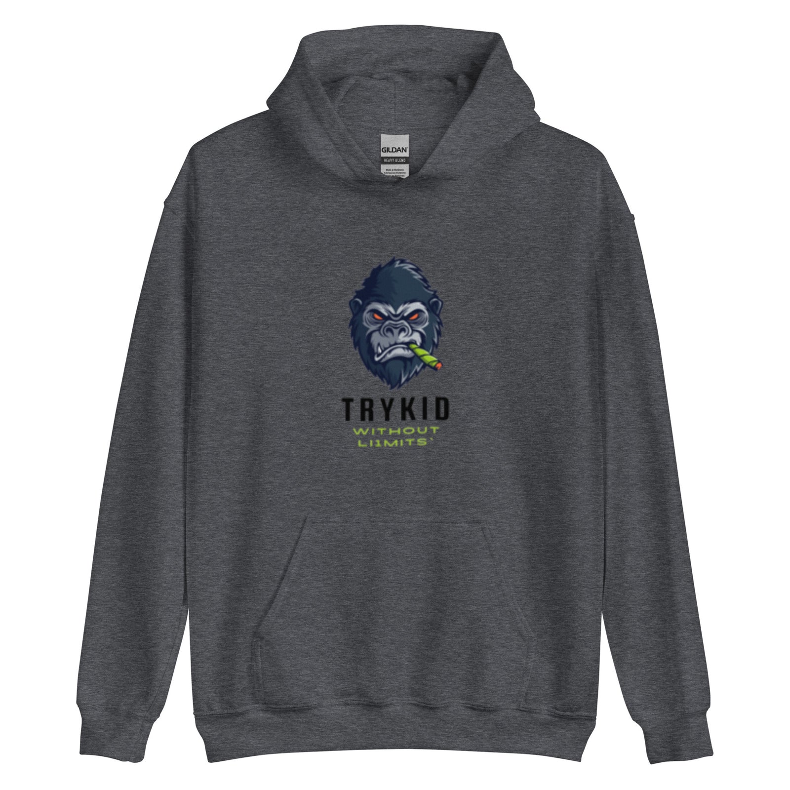 Unisex Hoodie with trykid gorilla logo unique stylish and trending