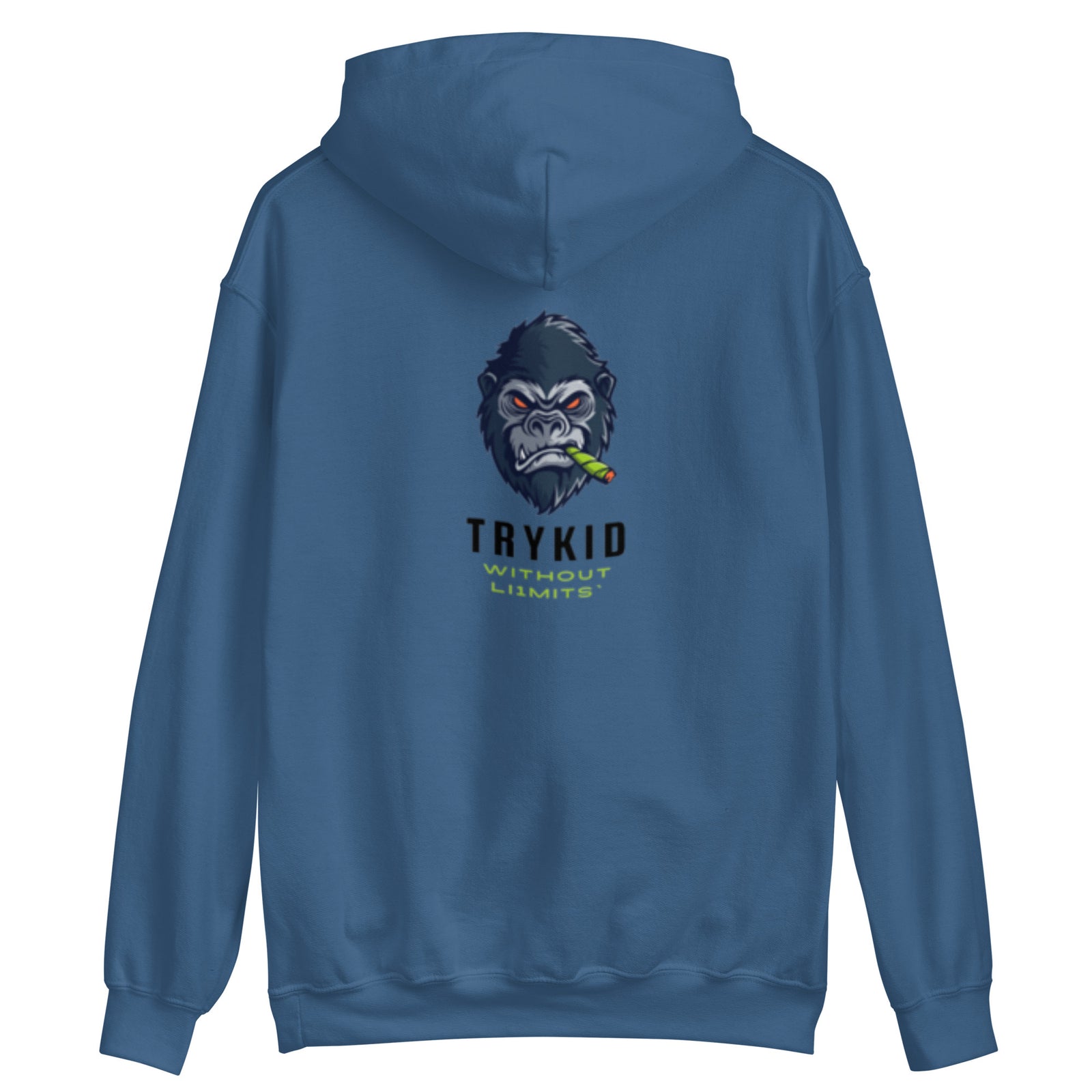 Unisex Hoodie with trykid gorilla logo unique stylish and trending