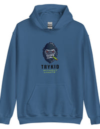 Unisex Hoodie with trykid gorilla logo unique stylish and trending
