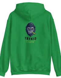 Unisex Hoodie with trykid gorilla logo unique stylish and trending
