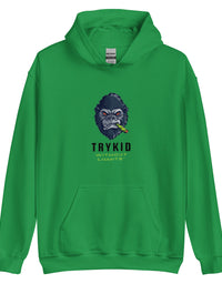 Unisex Hoodie with trykid gorilla logo unique stylish and trending
