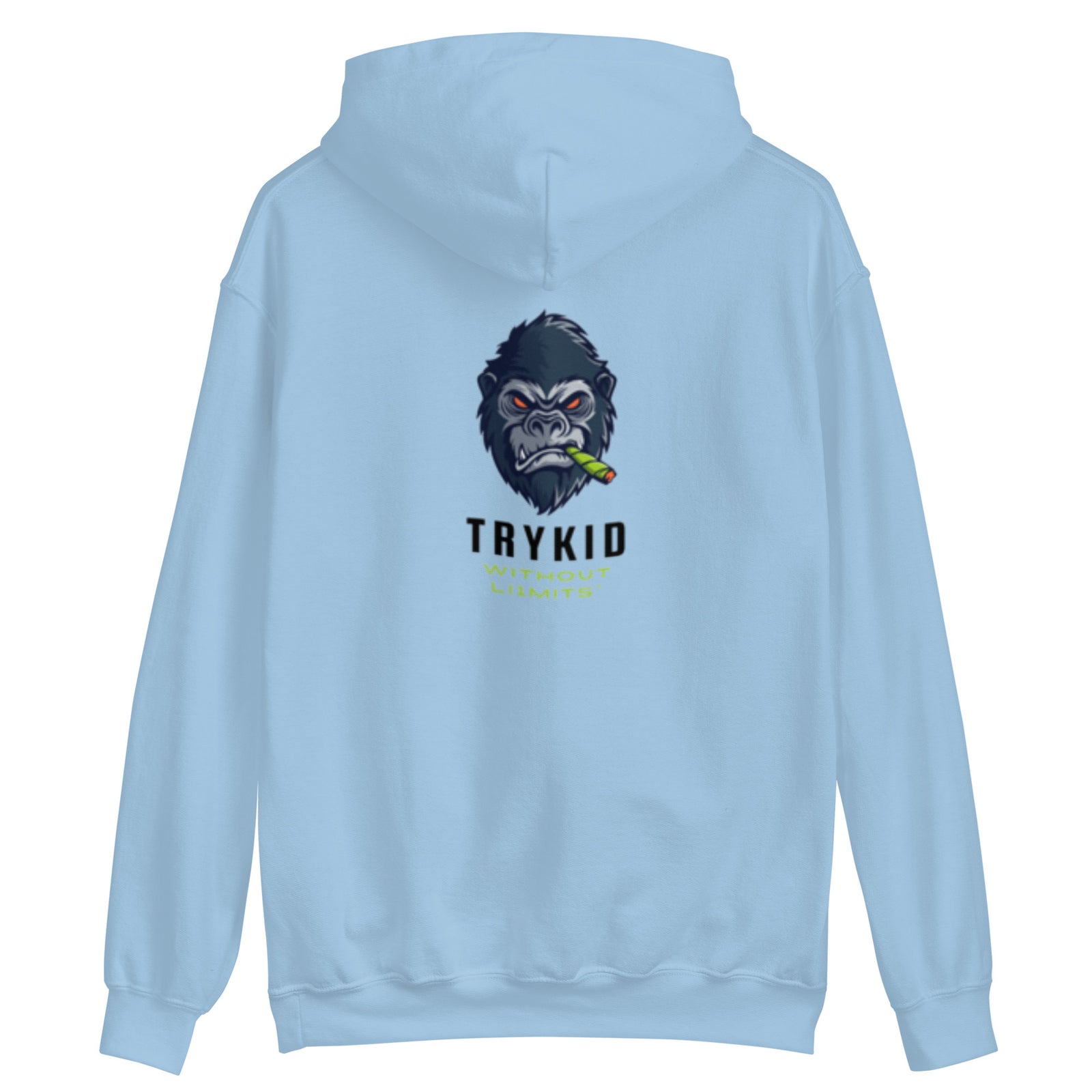 Unisex Hoodie with trykid gorilla logo unique stylish and trending