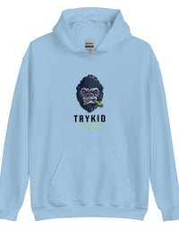 Unisex Hoodie with trykid gorilla logo unique stylish and trending
