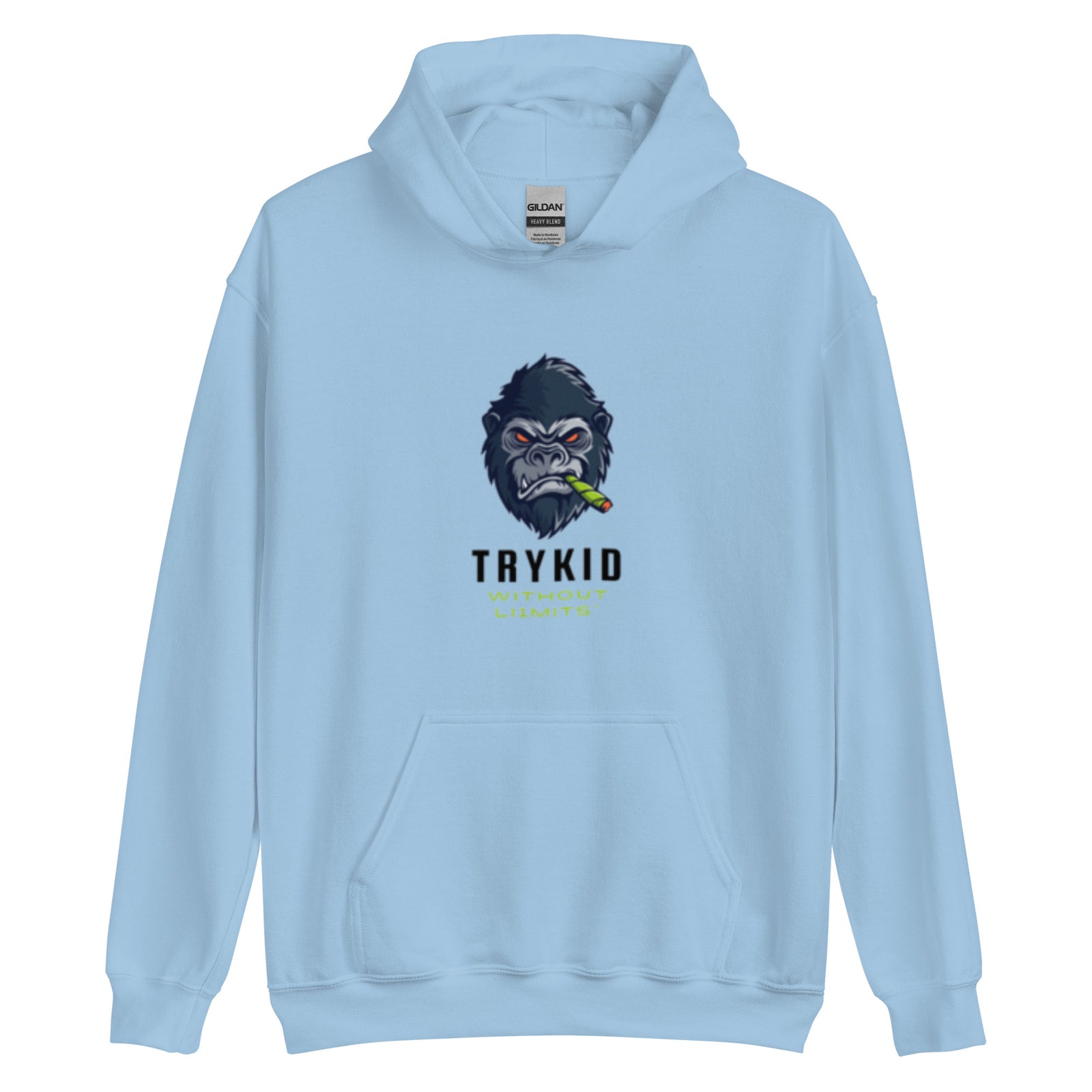 Unisex Hoodie with trykid gorilla logo unique stylish and trending