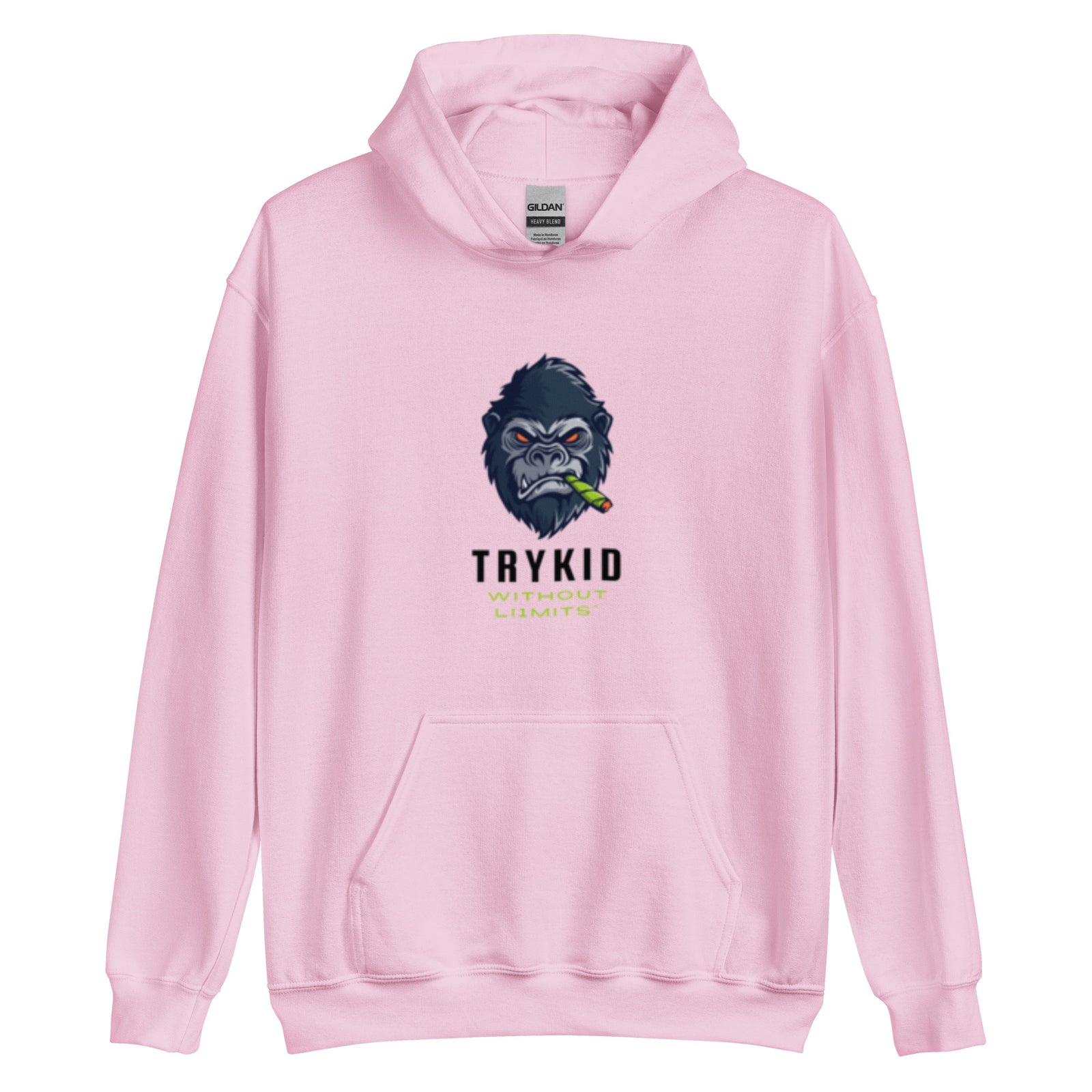 Unisex Hoodie with trykid gorilla logo unique stylish and trending