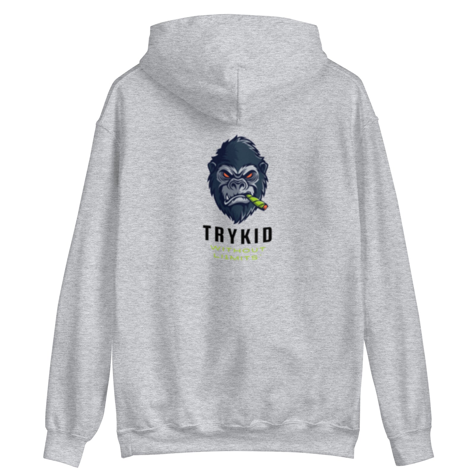 Unisex Hoodie with trykid gorilla logo unique stylish and trending