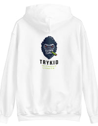 Unisex Hoodie with trykid gorilla logo unique stylish and trending
