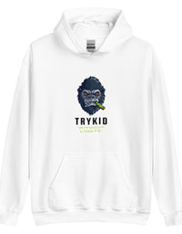 Unisex Hoodie with trykid gorilla logo unique stylish and trending
