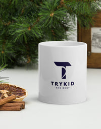 White glossy mug - TryKid
