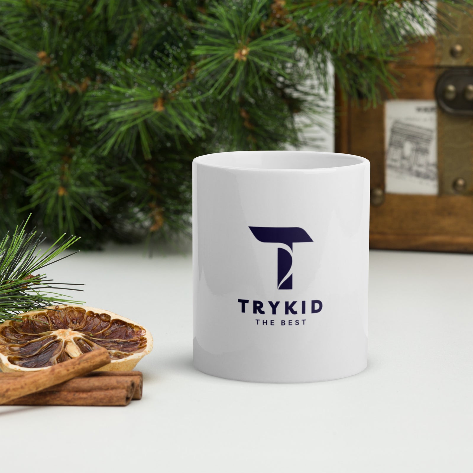 White glossy mug - TryKid