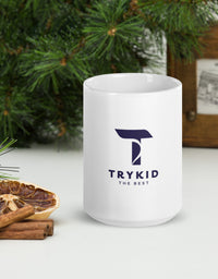 White glossy mug - TryKid
