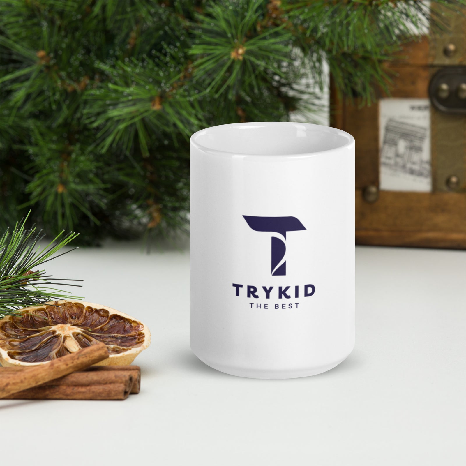 White glossy mug - TryKid